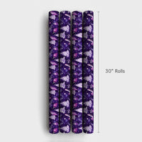 Christmas Shoe Holiday Gift Wrap, Purple High Heel Wrapping Paper, Chic Fashion Tree Wrapping Paper, Glam Winter Present Gift Wrap