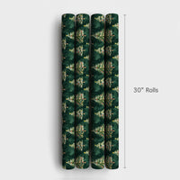 Watercolor Winter Tree Gift Wrap, Snowy Forest Christmas Wrapping Paper, Woodland Pine Wrapping Paper, Holiday Present Supplies