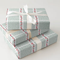 Holy Biblical Christian Gift Wrap, Nativity Scripture Christmas Wrapping Paper, Religious Holiday Wrapping Paper Roll