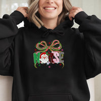 Christmas Nurse Hoodie, Santa Coquette Bow Nurse Hoodie, Holiday RN Medical Student Hoodie, Xmas Winter Pullover Hoodie, Nurse Holiday Present