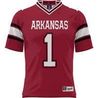 #1 Arkansas Razorbacks Football Jersey - Cardinal
