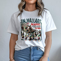 Santa Sleigh Mallard Shirt, Duck Hunting Christmas T-Shirt, Waterfowl Hunter Xmas Tee, Humorous Duck Hunting Shirt, Outdoorsman Holiday Present