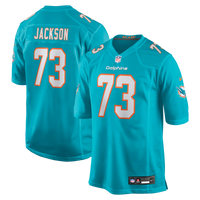Miami Dolphins Austin Jackson Aqua Game Jersey