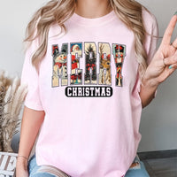 Retro Festive Holiday Shirt, Merry Christmas Graphic T-Shirt, Vintage Christmas Tee, Adorable Seasonal Holiday T-Shirt, Family Xmas Present Tee