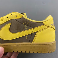 Low Top Sneakers, Khaki Yellow Colorway, Reverse Hook Design, Lace Up Design, Casual Gift for Sneaker Fans