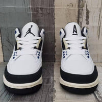Low Top Sneakers, Blue White Gray Colorway, Lace Up Design, Casual Gift for Sneaker Fans
