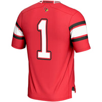 #1 Illinois State Redbirds Endzone Football Jersey - Red