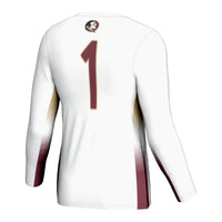 #1 Florida State Seminoles Lightweight Volleyball Jersey - White