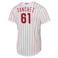 Male Philadelphia Phillies Cristopher Sánchez White Home Replica Jersey