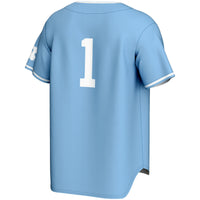 #1 North Carolina Tar Heels Lightweight Baseball Jersey - Carolina Blue