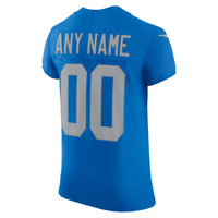 Detroit Lions Blue Alternate Elite Custom Jersey