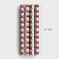 Martial Arts Santa Gift Wrap, Karate Santa Christmas Wrapping Paper, Humorous Holiday Wrapping Paper, Secret Santa Martial Arts Gift Wrap Roll
