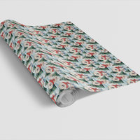 Snowy Forest Puppy Gift Wrap, Samoyed Dog Christmas Wrapping Paper, Adorable Samoyed Dog Wrapping Paper, Winter Holiday Present Wrap, Dog Present