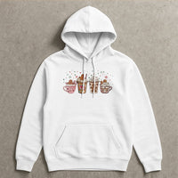 Gingerbread Latte Holiday Graphic Sweatshirt, Christmas Coffee Hoodie, Comfy Winter Cafe Pullover, Warm Holiday Drink Present