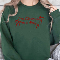 Future Mrs Holiday Sweater, Last Christmas as a Miss Sweatshirt, Adorable Bride to Be Crewneck, Bridal Xmas Pullover, Engagement Present for Bride