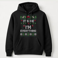 Humorous Holiday Quote Hoodie, It's Me I'm Everything Ugly Christmas Hoodie, Humorous Xmas Party Pullover Hoodie, Sarcastic Winter Sweatshirt