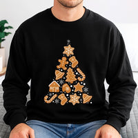 Adorable Holiday Cookie Sweater, Gingerbread Christmas Tree Sweatshirt, Festive Baking Crewneck Pullover, Comfy Xmas Sweatshirt, Present for Baker