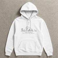 Minimalist Holy Night Hooded Sweatshirt, A Thrill of Hope Nativity Hoodie, Christian Christmas Scripture Pullover, Faith Holiday Sweater