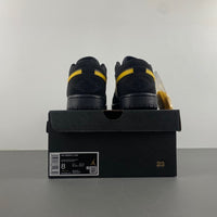 Low Top Sneakers, Black Yellow Colorway, Lace Up Design, Casual Gift for Sneaker Fans