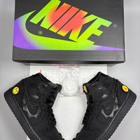 High Top Sneakers, Black Colorway, Strap Design, Casual Gift for Sneaker Fans
