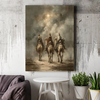 Nativity Star of Bethlehem Canvas Print, Three Wise Men Canvas Art, Christian Christmas Canvas, Religious Holiday Wall Decor, Church Present