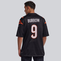 Cincinnati Bengals Joe Burrow Black Player Game Jersey