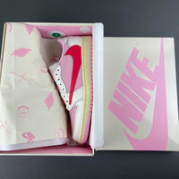 Low Top Sneakers, White Red Pink Colorway, Reverse Hook Design, Lace Up Design, Casual Gift for Sneaker Fans