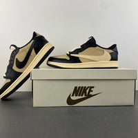 Low Top Sneakers, Khaki Black Colorway, Leather Footwear, Reverse Hook Design, Lace Up Design, Casual Gift for Sneaker Fans
