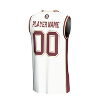 Florida State Seminoles Lightweight Collegiate Basketball NIL Pick-A-Player Fashion Jersey - White
