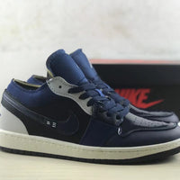 Low Top Sneakers, Midnight Blue Colorway, Lace Up Design, Casual Gift for Sneaker Fans