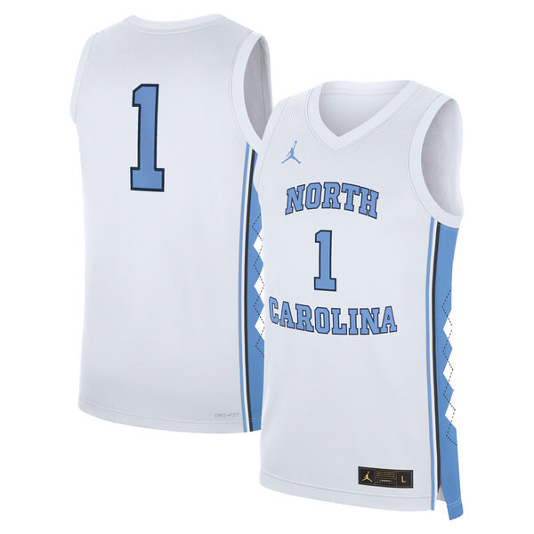 White North Carolina Tar Heels Home Replica Basketball Jersey