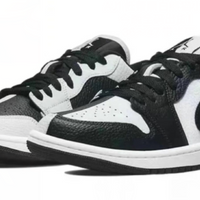 Low Top Sneakers, White Black Colorway, Lace Up Design, Casual Gift for Sneaker Fans