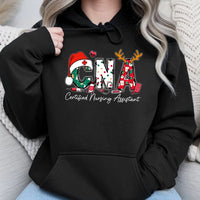 Certified Nursing Assistant Holiday Hoodie, CNA Christmas Hoodie, Nurse Xmas Sweatshirt, Medical Healthcare Pullover Hoodie Present