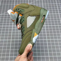 High Top Sneakers, Army Green Colorway, Lace Up Design, Casual Gift for Sneaker Fans