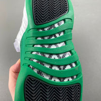 Low Top Sneakers, White Green Colorway, Lace Up Design, Casual Gift for Sneaker Fans