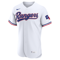 Texas Rangers White Home Authentic Custom Jersey