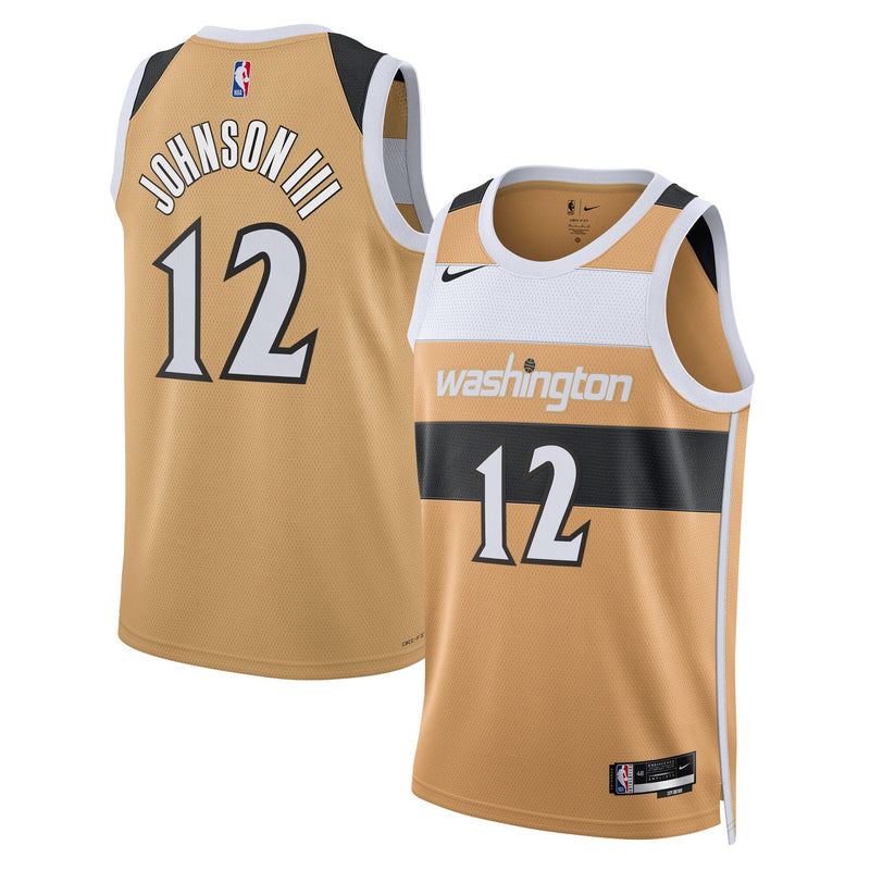 Washington Wizards 2025/26 City Edition Swingman Jersey - Tan - Tre Johnson III
