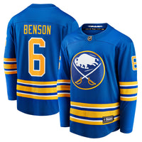 Buffalo Sabres Zach Benson Royal Home Breakaway Jersey