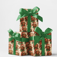 Dog Lover Christmas Gift Wrap Roll, Festive Labrador Retriever Wrapping Paper, Adorable Lab Holiday Wrapping Paper, Xmas Dog Gift Wrapping Paper