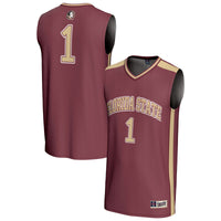 #1 Florida State Seminoles Lightweight Collegiate Basketball Fashion Jersey - Garnet