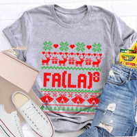 Humorous Holiday Mathematics Shirt, Bell and Elk Math Christmas T-Shirt, Christmas Elk Math Teacher Graphic Tee, Xmas STEM Present