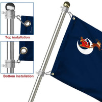 Santa Palmetto Tree Moon Flag, South Carolina Christmas House Flag, Double-Sided Southern Holiday Garden Flag, Festive Yard Banner