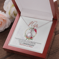 Long Distance Relationship Necklace, Eternal Hope Necklace for Wife, Christmas Present Husband to Wife Necklace, Romantic Pendant Jewelry