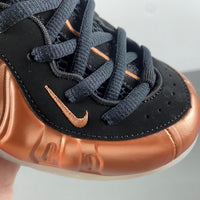 Low Top Sneakers, Black Copper Colorway, Metallic Finish, Lace Up Design, Casual Gift for Sneaker Fans