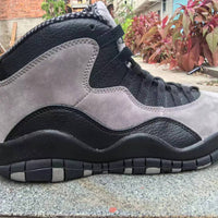 High Top Sneakers, Gray Black Colorway, Lace Up Design, Casual Gift for Sneaker Fans