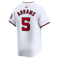 Washington Nationals CJ Abrams White Home Limited Player Jersey