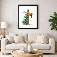 Christian Christmas Canvas Print, The Season the Reason Canvas Wall Art, Religious Cross Tree Canvas Decor, Holiday Home Canvas Wall Art