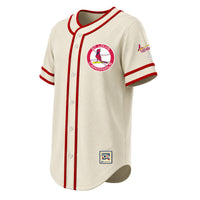 St. Louis Cardinals Natural Throwback Fashion Jersey