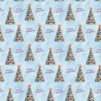 Beach Shell Tree Gift Wrap, Coastal Christmas Wrapping Paper, Nautical Holiday Wrapping Paper, Coastal Xmas Gift Wrap, Ocean Holiday Paper