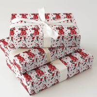Motorsports Christmas Gift Wrap, Santa Race Car Driver Wrapping Paper, Racing Driver Holiday Gift Wrap, Humorous Christmas Wrapping Paper Roll